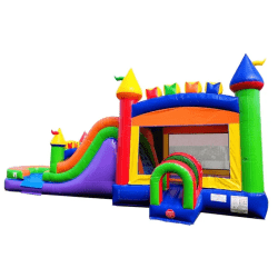 inflatable bounce house water slide mega rainbow4 1756850557 The Party Palace